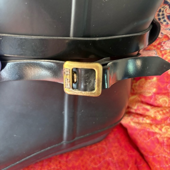 🌟HUNTER Andora Rubber Waterproof Wedge-Soled Boots, Sz 10, EU 42 w/Buckles! - Picture 4 of 13